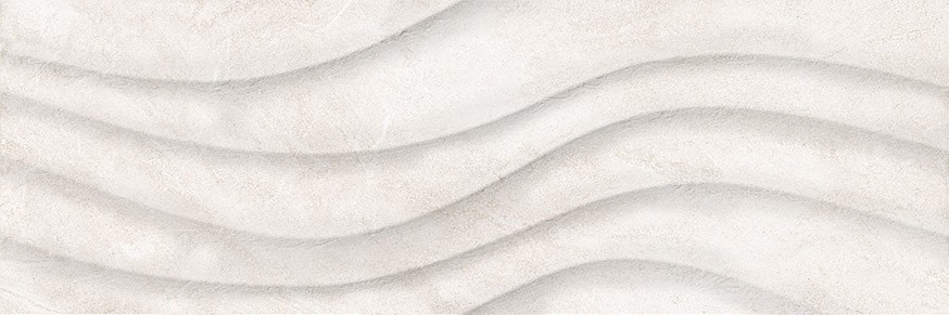 Приобрести плитка настенная alma ceramica largo белая рельефная волны