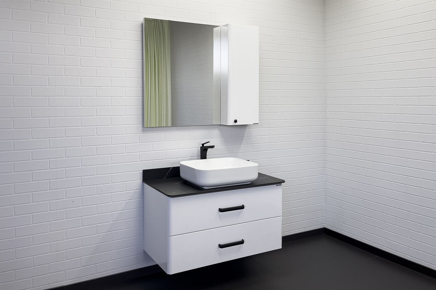 Приобрести сomforty тумба со столешницей и раковиной "амстердам-95" белая