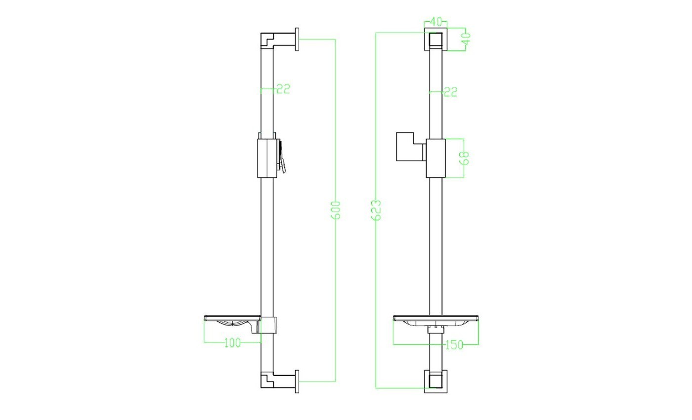 Приобрести lemark штанга душевая с мыльницей, хром lm8069c