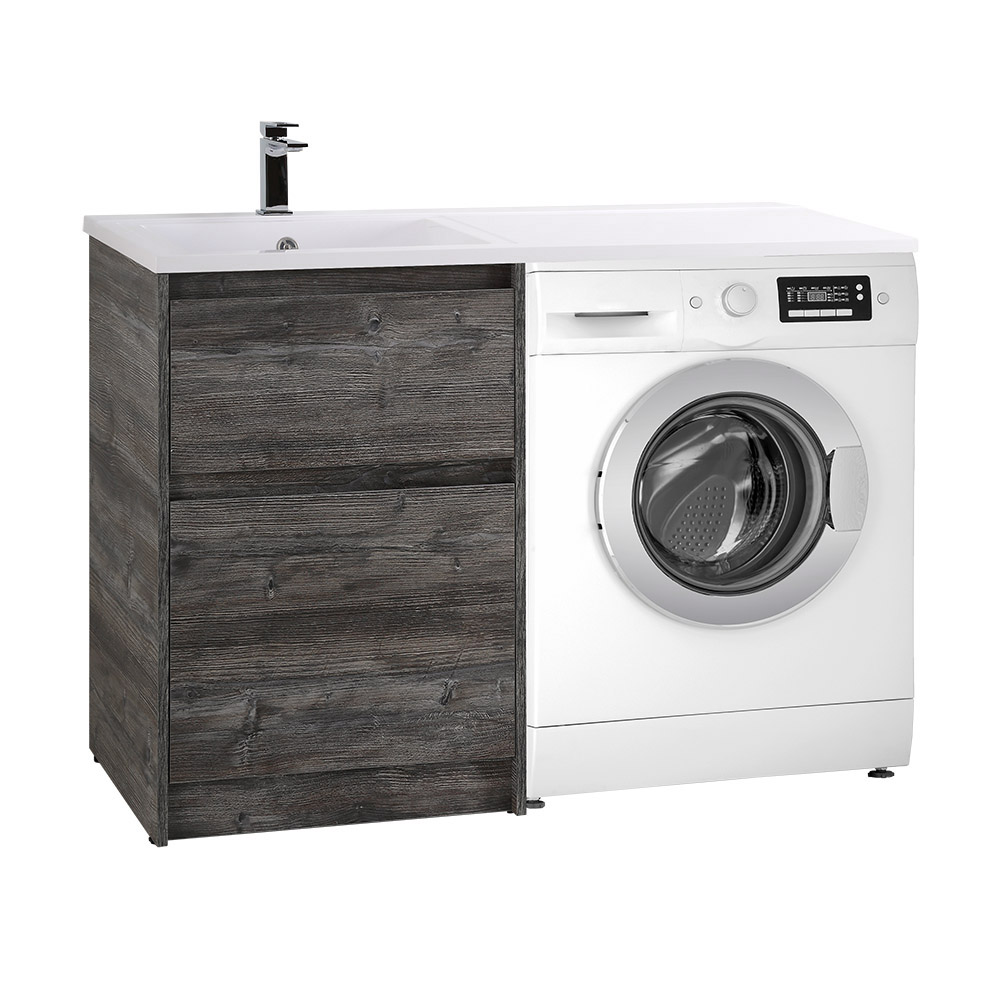 Приобрести belbagno тумба с раковиной kraft 120 см, напольная kraft-lvd-58/120-l pino pasadena, белая раковина