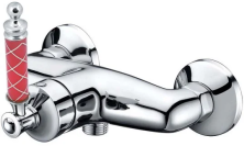 Boheme Смеситель для душа Vogue, хром\красный 224-MR-R