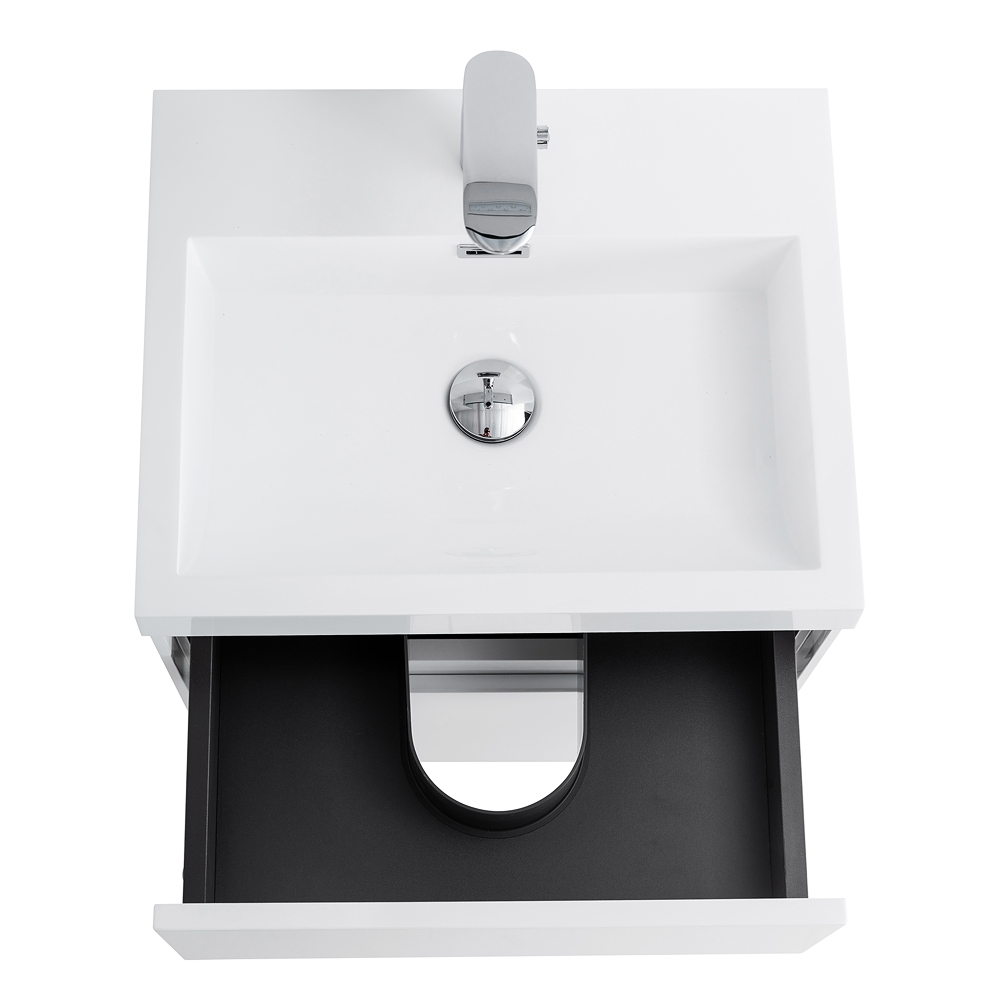 Приобрести belbagno тумба с раковиной pietra mini 50 см, подвесная 50as bianco lucido, белая раковина