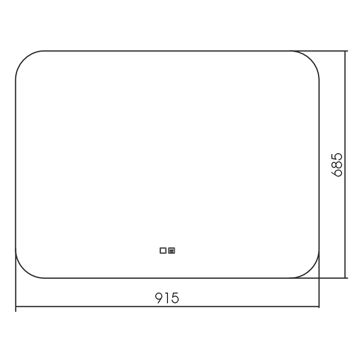 Приобрести azario зеркало паллада 91,5х68,5 см, подсветка, сенсор выкл, подогрев led-00002342
