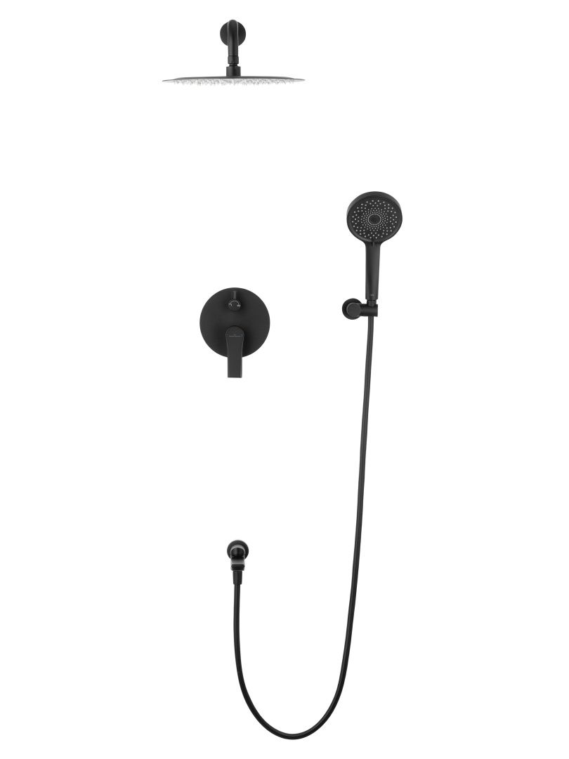 Приобрести душевая система встраиваемая wonzon & woghand brilliant, черный матовый (ww-88939079-mb)