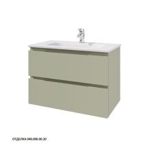 Caprigo Тумба с раковиной SYDNEY 85 см, зеленая, эмаль