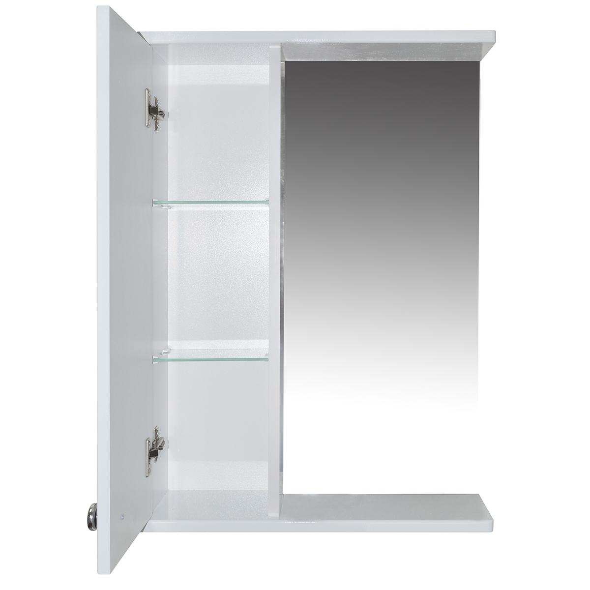 Приобрести loranto зеркало-шкаф моника 50 см, без светильника, левостороннее (cs00047786)