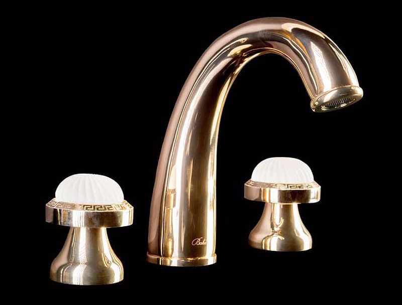 Приобрести boheme смеситель для раковины satine, врезной, золото 297-st