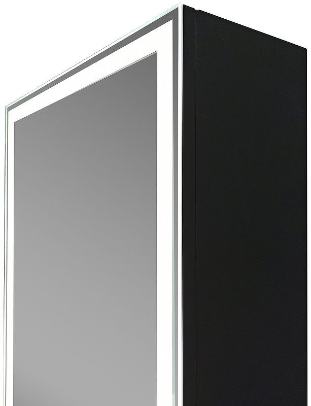 Приобрести continent пенал подвесной с подсветкой mirror box black 160 см, сенсорный включатель, черный