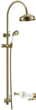 Boheme Душевая система Medici, без смесителя, бронза\белый с узором 401-PR