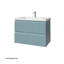 Caprigo Тумба с раковиной FORTE-Smalty TYPE 80 см, голубая 38412 3