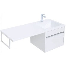 Aquanet Тумба с раковиной Токио 48 см, белая (подвесная, 1 ящик)