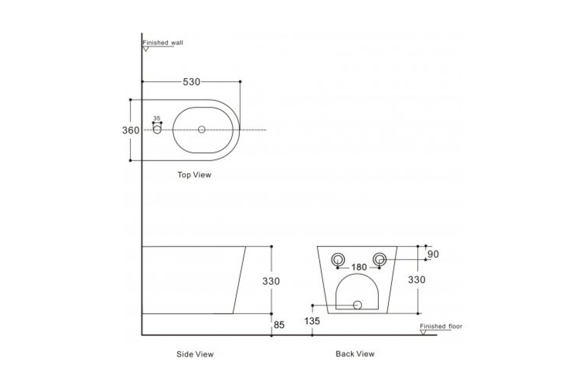 Приобрести aquanet биде подвесное atago 2.0 b2 lx-1057