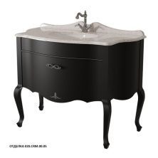 Caprigo Тумба с раковиной BOURGET 120 см, черная, эмаль