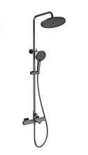 Душевая система с термостатом WONZON & WOGHAND SOLID, Темный графит (WW-C3011-A-BGG)