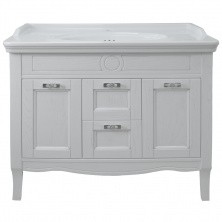 Azario Тумба напольная с раковиной CAROLINA 100-4, 100см. серебро CS00069426