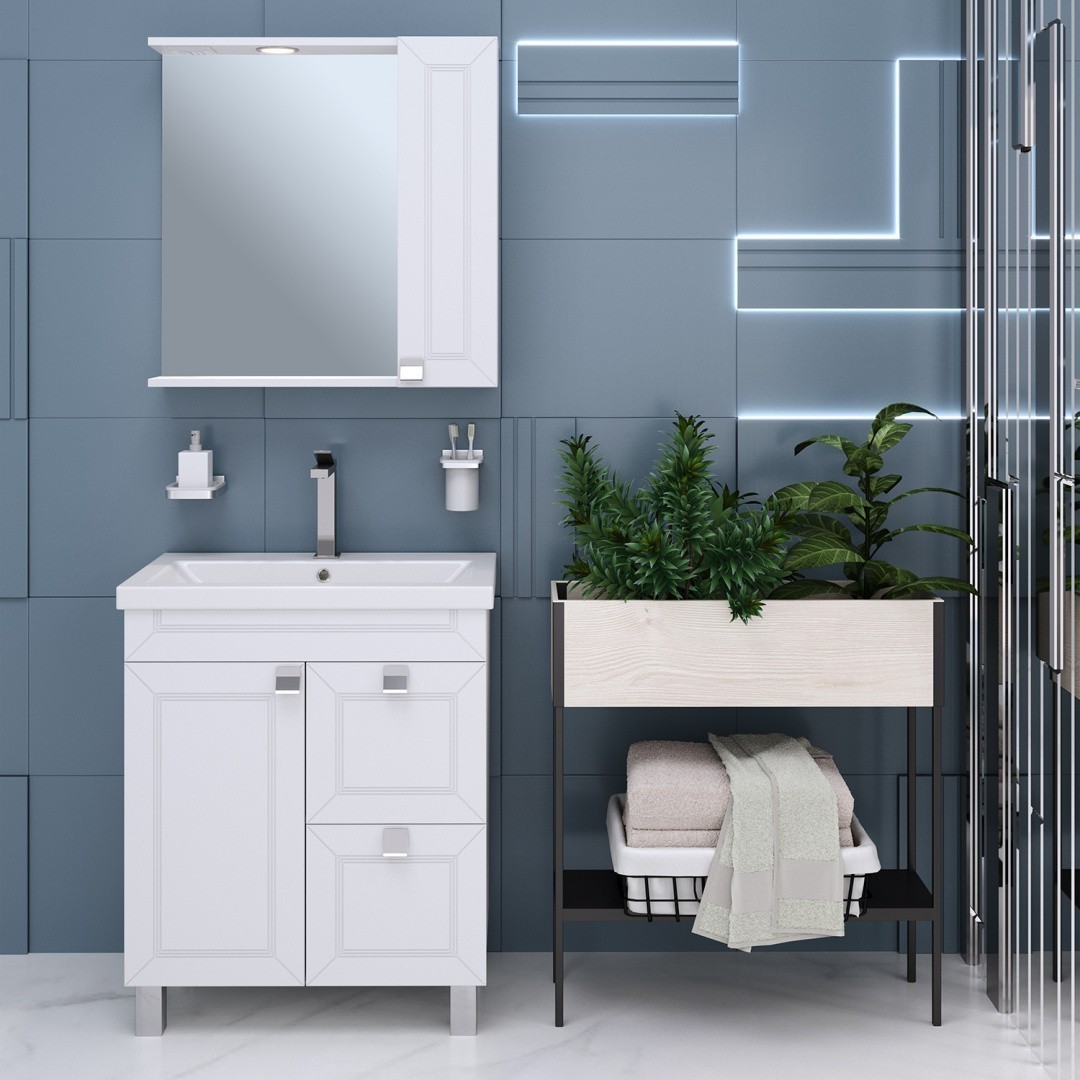 Приобрести aqua de marco тумба напольная с раковиной ostin 70см. 1 дверь 2 ящика