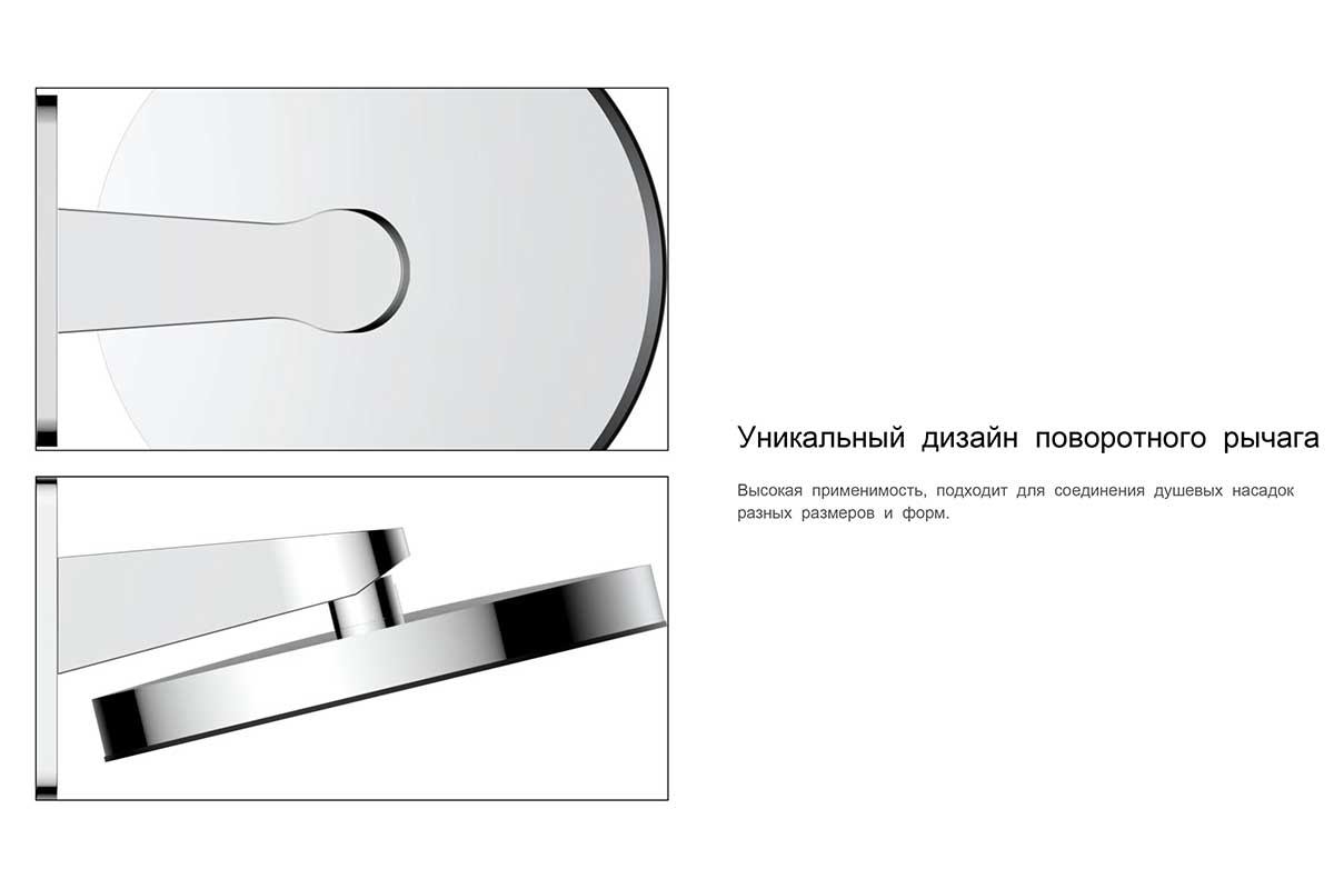 Приобрести vincea встраиваемая душевая система inspire с термостатом, оружейная сталь vsfw-433ti3rgm