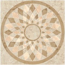 Панно напольное Kerranova Shakespeare 1200x1200 мм, SR, бежевый с узором