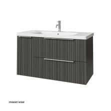 Caprigo Тумба с раковиной RAIN 100 см, левая, графит