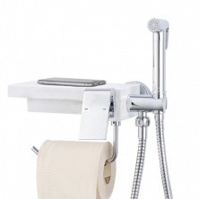 Gappo Встроенный гигиенический душ G7296 с бумагодержателем, белый/хром