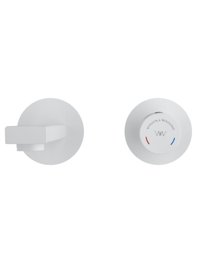 Приобрести смеситель для раковины встраиваемый wonzon & woghand, белый матовый (ww-105-mw)