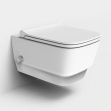 Boheme Подвесной унитаз с биде Avva Bello, белый матовый 971-2-MW