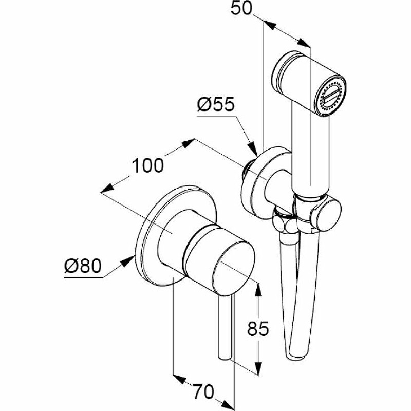 Приобрести kludi bozz гигиенический набор, комплект, арт. 389980576