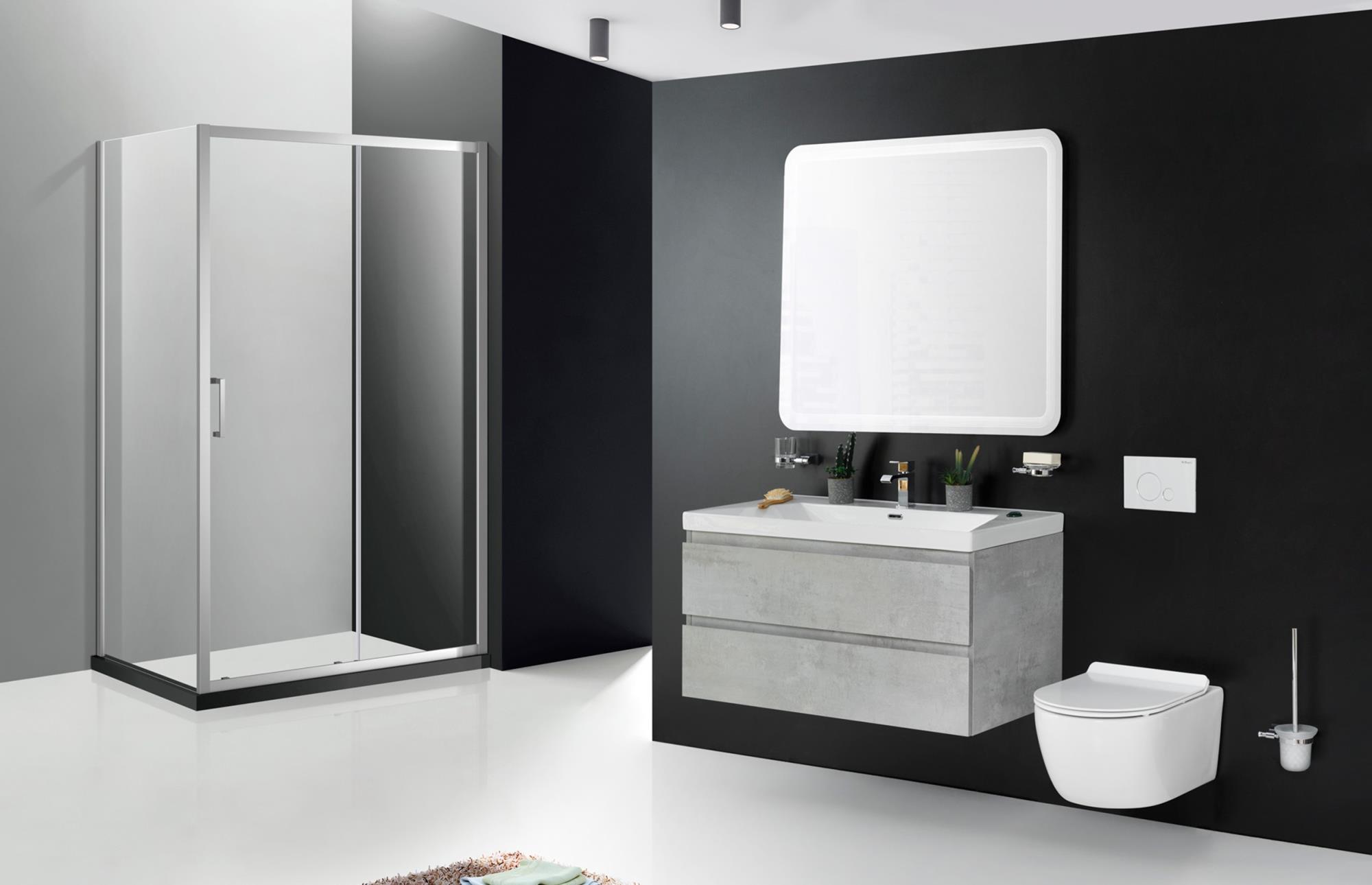 Приобрести cezares тумба подвесная с раковиной molveno 90 см beton, бетон molveno-90-2c-so-bet