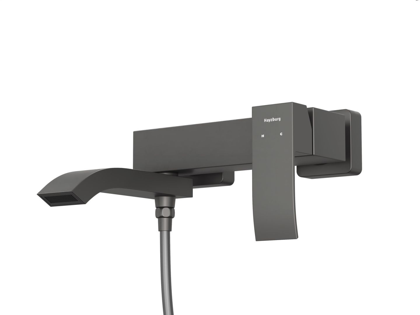 Приобрести hayzburg смеситель для ванны, графит hb-3009gg