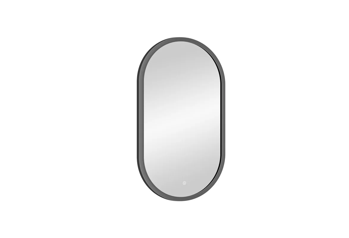 Приобрести continent зеркало с подсветкой prime gray 45х80 см, серое