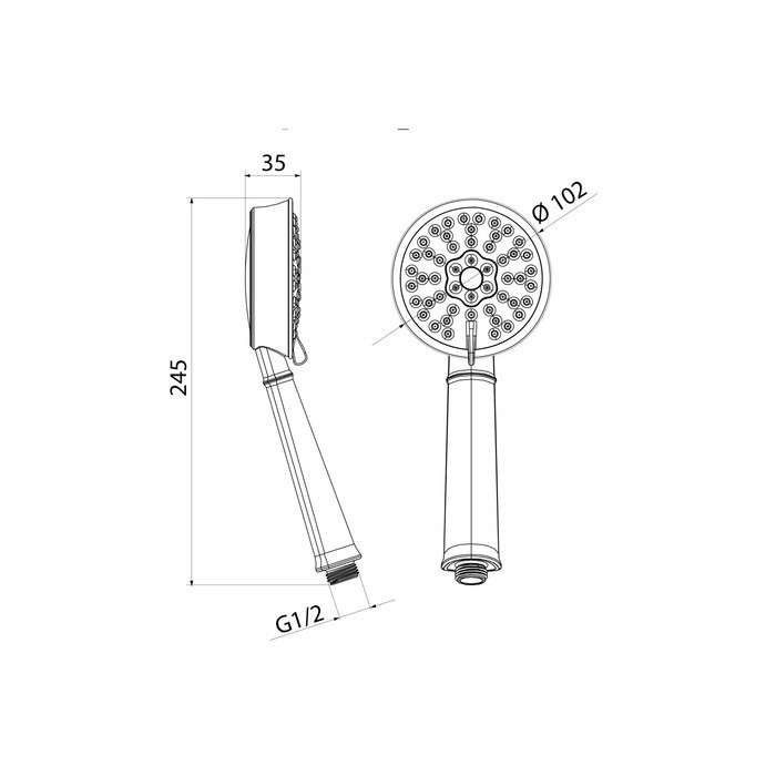 Приобрести iddis душевая система oldie, круглая d-206мм, хром oldsb3fi06
