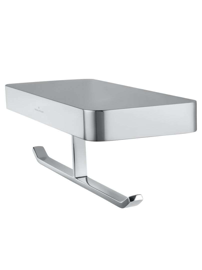 Приобрести двойной держатель для туалетной бумаги с полкой wonzon & woghand lotte, хром (ww-8356)