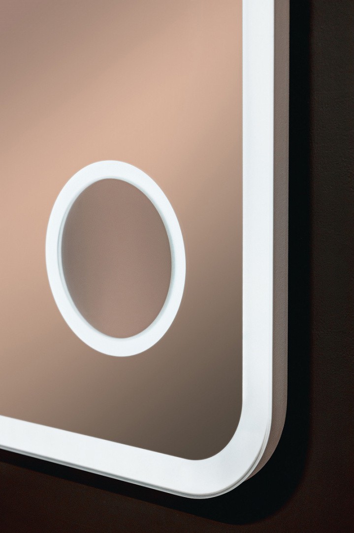 Приобрести azario зеркало эльза-4 100х80см c подсветкой, сенсор выключатель, диммер, часы led-00002329