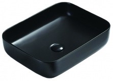 Azario Раковина накладная 50х39 см, черный матовый AZ-78109MB