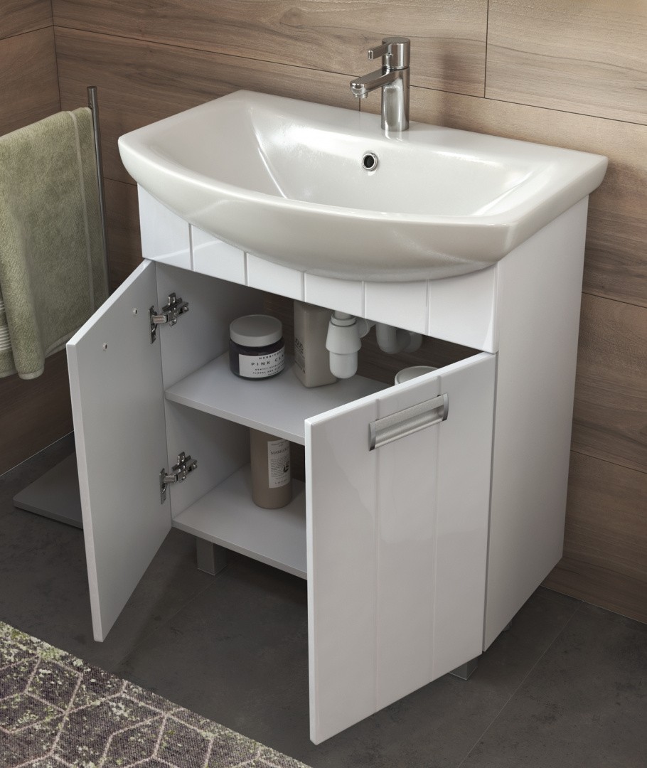 Приобрести vigo тумба с раковиной diana 60см, 2 дверцы, напольная, белая tn.dia.bal.60.2d