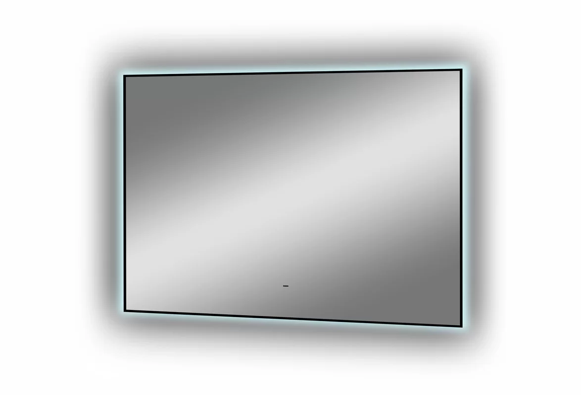 Приобрести continent зеркало с подсветкой amer 100х80 см, черное