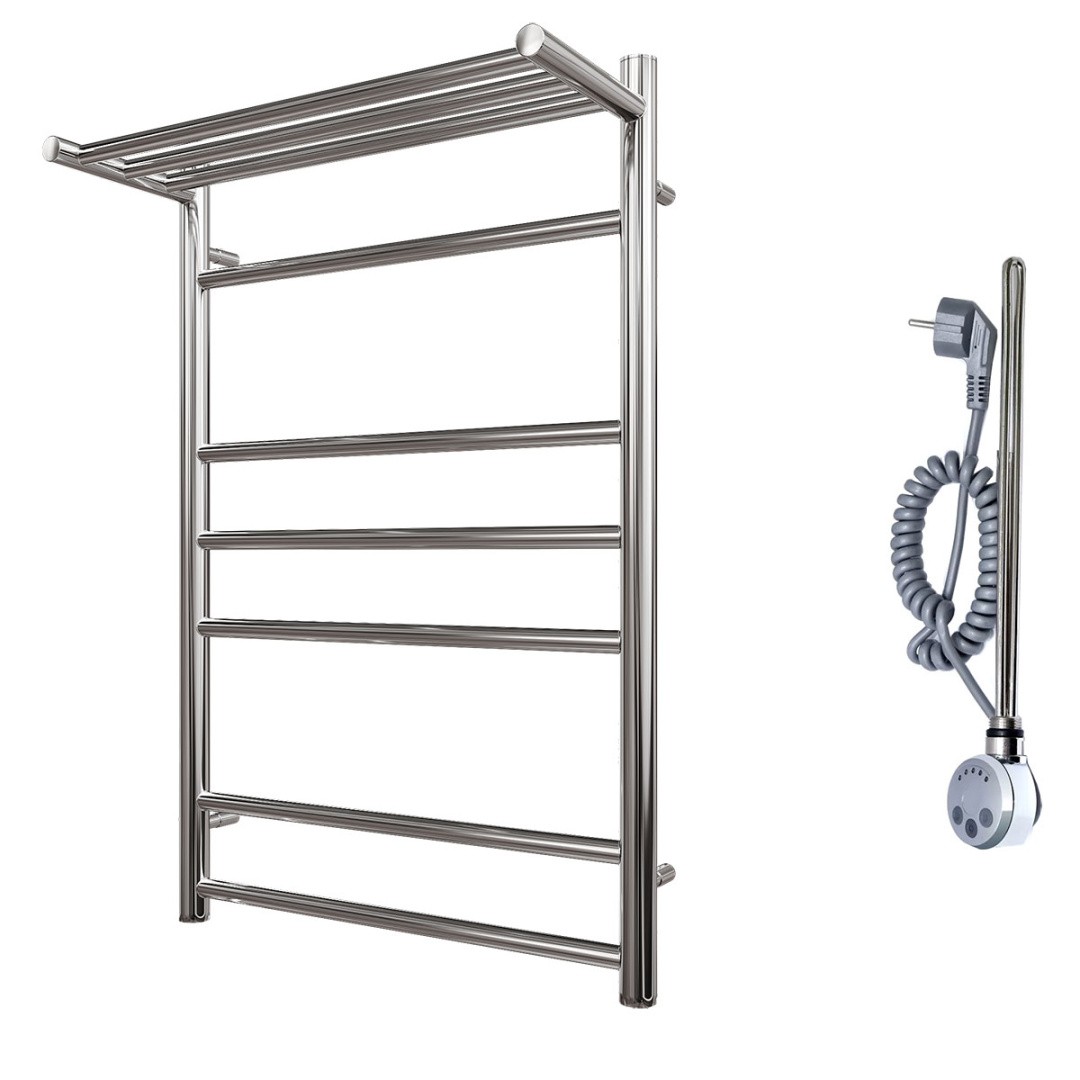 Приобрести полотенцесушитель электрический point 500х800 аврора п6 с полкой, хром pn10158pe