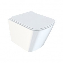 IDDIS Унитаз подвесной безободковый Bild, с тонкой крышкой микролифт, BILRDSEi25