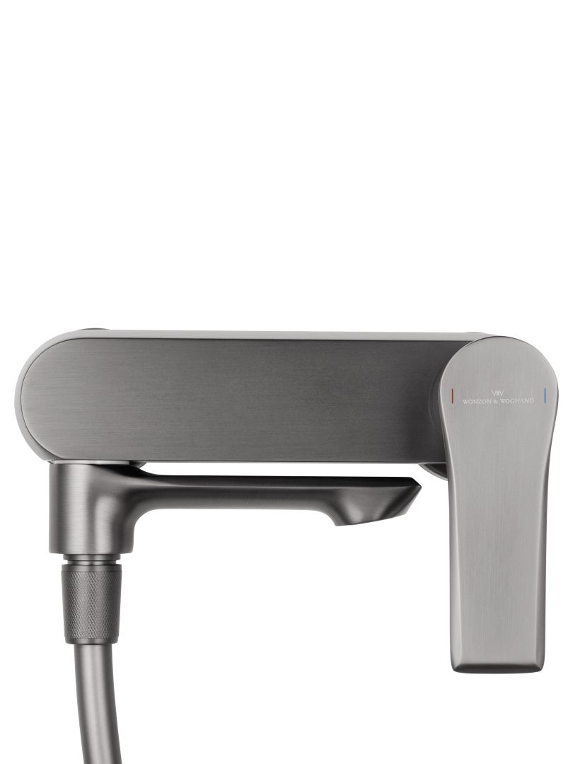 Приобрести смеситель для ванны с душем wonzon & woghand brilliant, темный графит (ww-88037079-bgm)