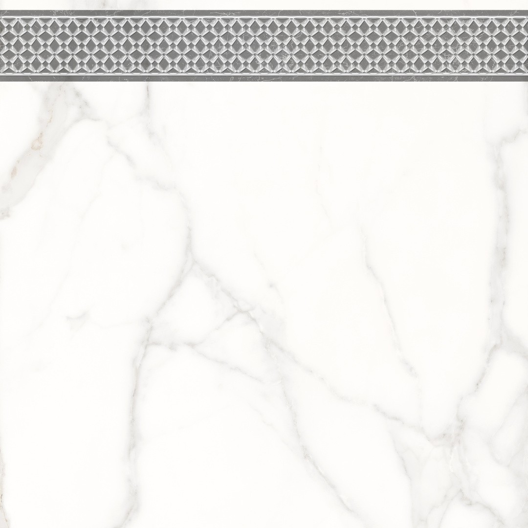 Приобрести декор напольный lb-ceramics каррара нова 45х45 см, белый\серый