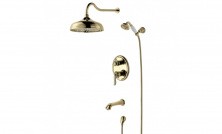 LEMARK Душевая система Brava , скрытый монтаж, золото LM4722G