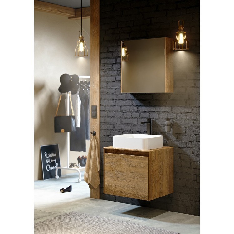 Приобрести зеркало-шкаф aqwella mobi 60см белый mob0406+mob0717w