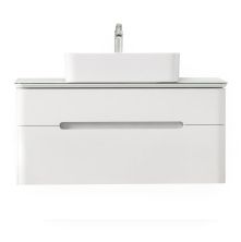 Jorno Тумба подвесная Bosko 100 см со столешницей, белая