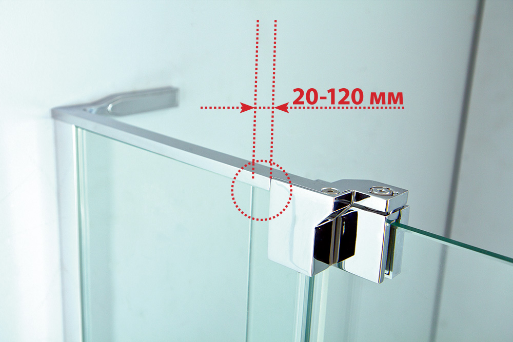 Приобрести cezares душевое ограждение slider 90х100 см, хром slider-ah-2-90/100-100/110-c-cr