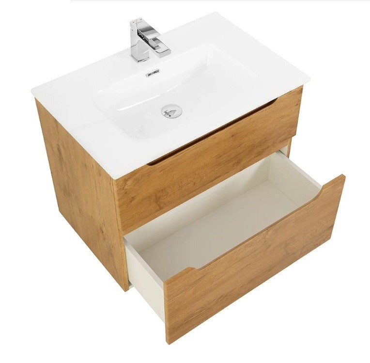 Приобрести тумба подвесная с раковиной belbagno etna-700-2c-so-rn-p 70 см, rovere nature