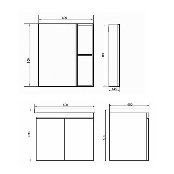 Приобрести сomforty зеркало-шкаф осло-60 бетон светлый