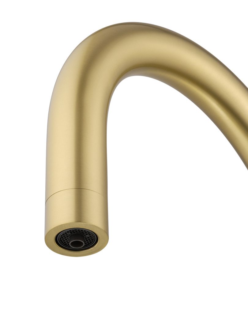 Приобрести смеситель для кухни c подключением фильтра wonzon & woghand, брашированное золото (ww-3211-bg)