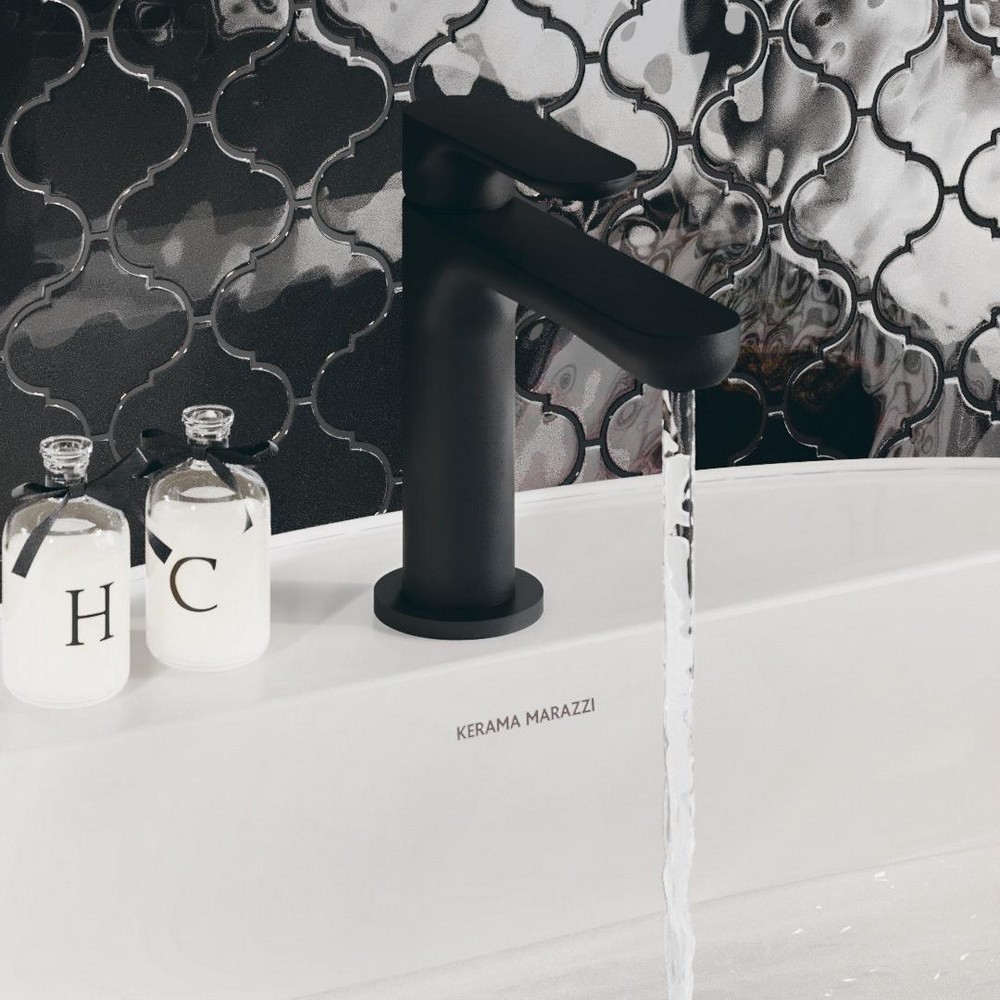 Приобрести kerama marazzi смеситель для раковины ole, черный матовый 69412km.01.093