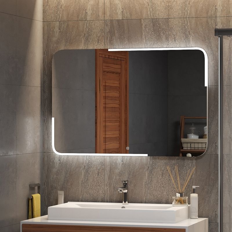 Приобрести continent зеркало с подсветкой raison 120х80 см, сенсорный включатель, белое