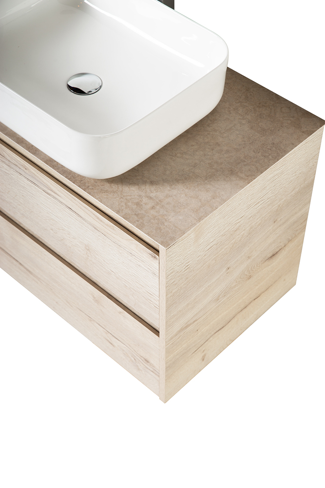 Приобрести belbagno тумба со столешницей kraft 100 см, подвесная rovere galifax bianco